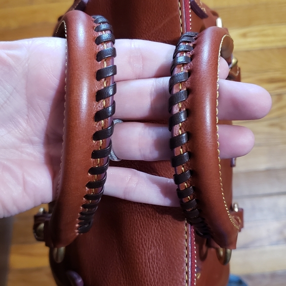 Dooney & Bourke Florentine Micro Satchel in Ginger - Picture 8 of 10